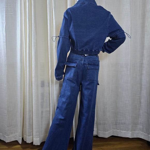 High Rise Blue Denim Women's Jeans - Picture 11 of 16